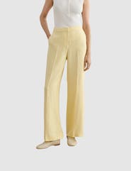 HOBBS LONDON Adalee High-Waist Linen Trousers