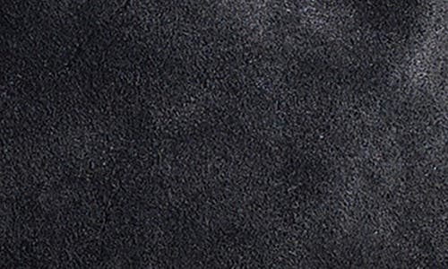 Madewell The Drawstring Suede Crossbody Bucket Bag In Black