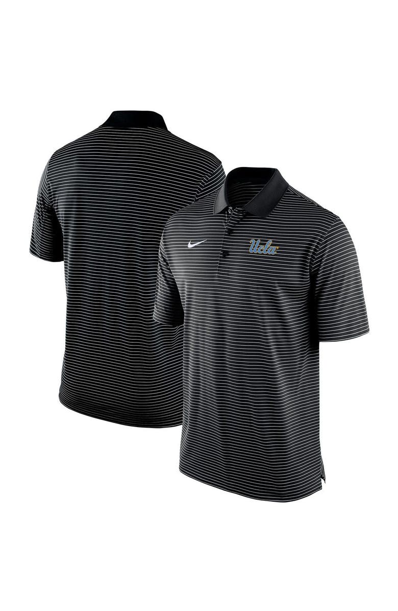 Nike Men's Nike Black UCLA Bruins Stadium Stripe Polo, Main, color, 