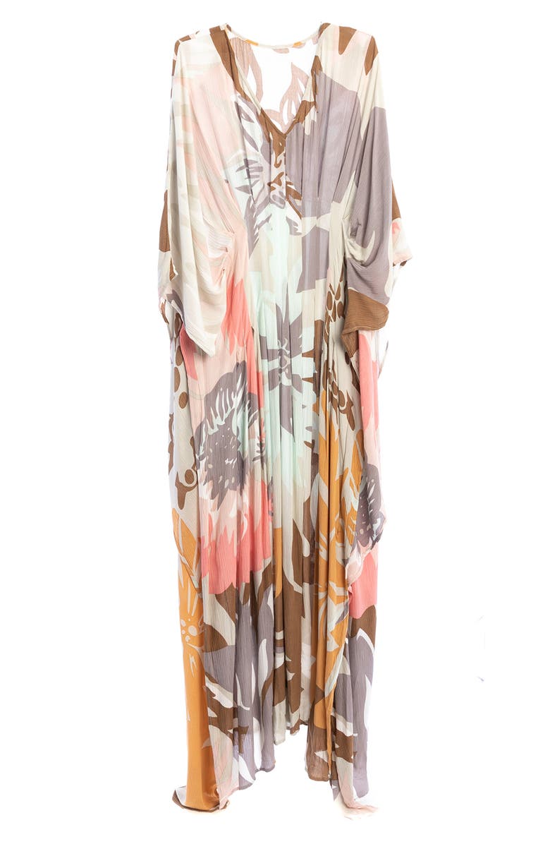 SAACHI Floral Kaftan, Alternate, color, Grey