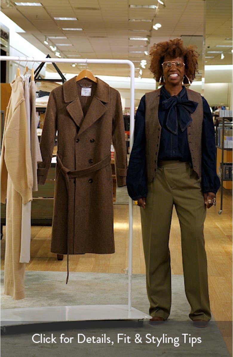 Front Runner Belted Wool Blend Coat, sales video thumbnail