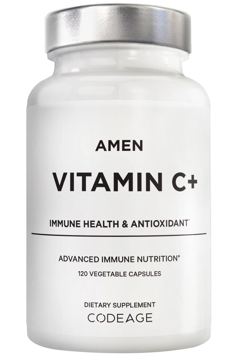 Amen Vitamin C 1285 mg Supplement with Zinc, Main, color, White