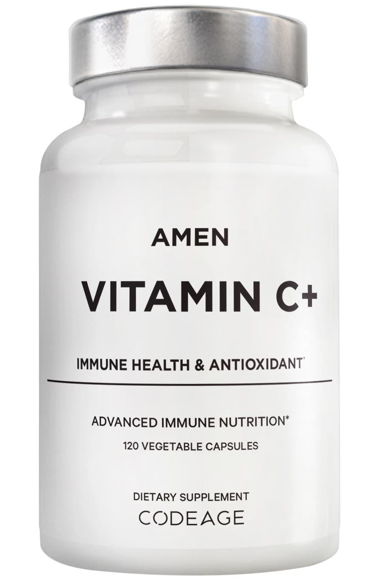 Codeage Amen Vitamin C 1285 mg Supplement with Zinc, Main, color, White
