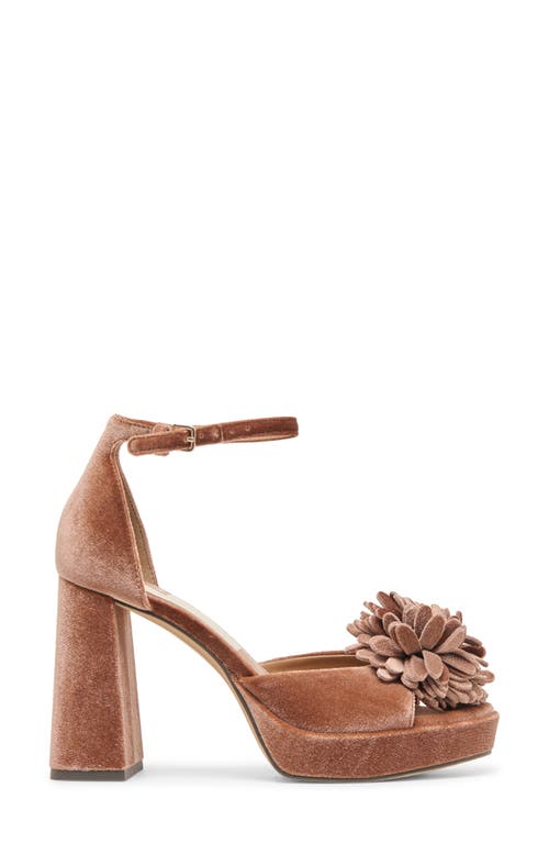 Dolce Vita Perel Platform Ankle Strap Sandal In Brown