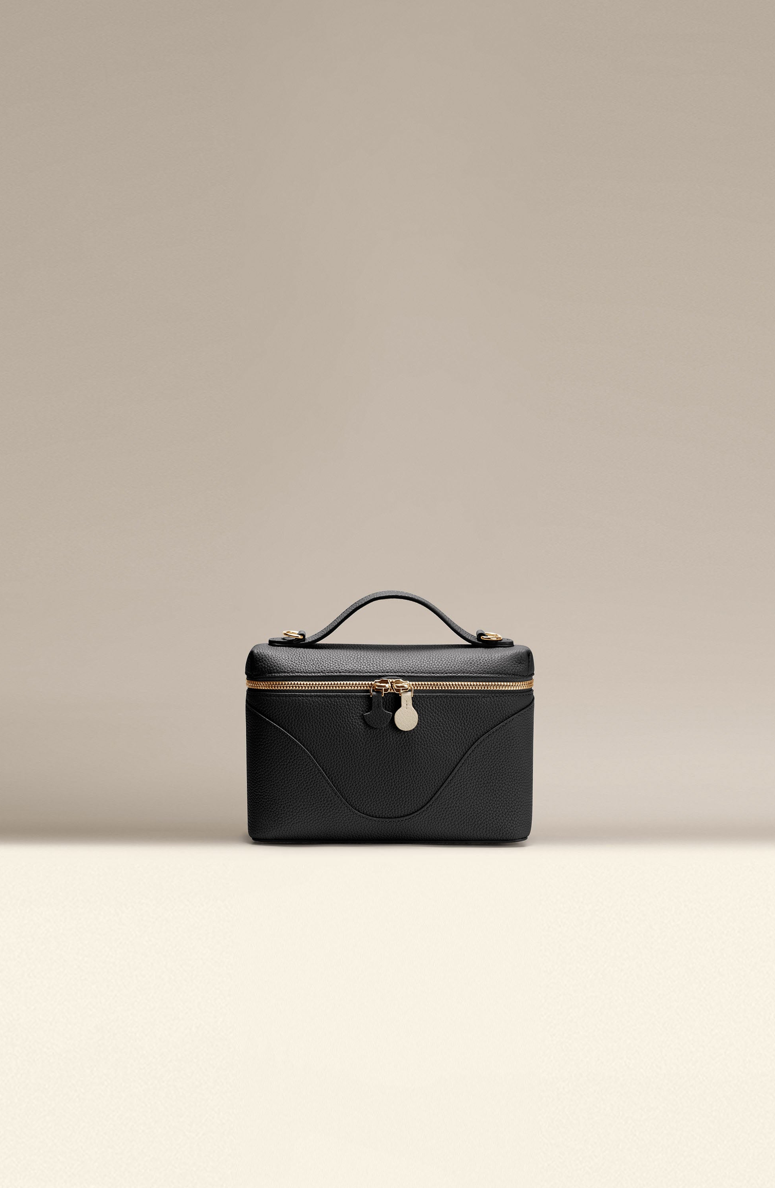 OLEADA Mini Anchor Bag in Caviar (Gold Hardware) 