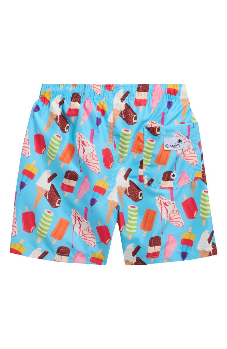 Boardies Kids' Ice Cream Swim Trunks, Alternate, color, Blue
