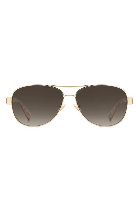 dalia 58mm gradient pilot sunglasses