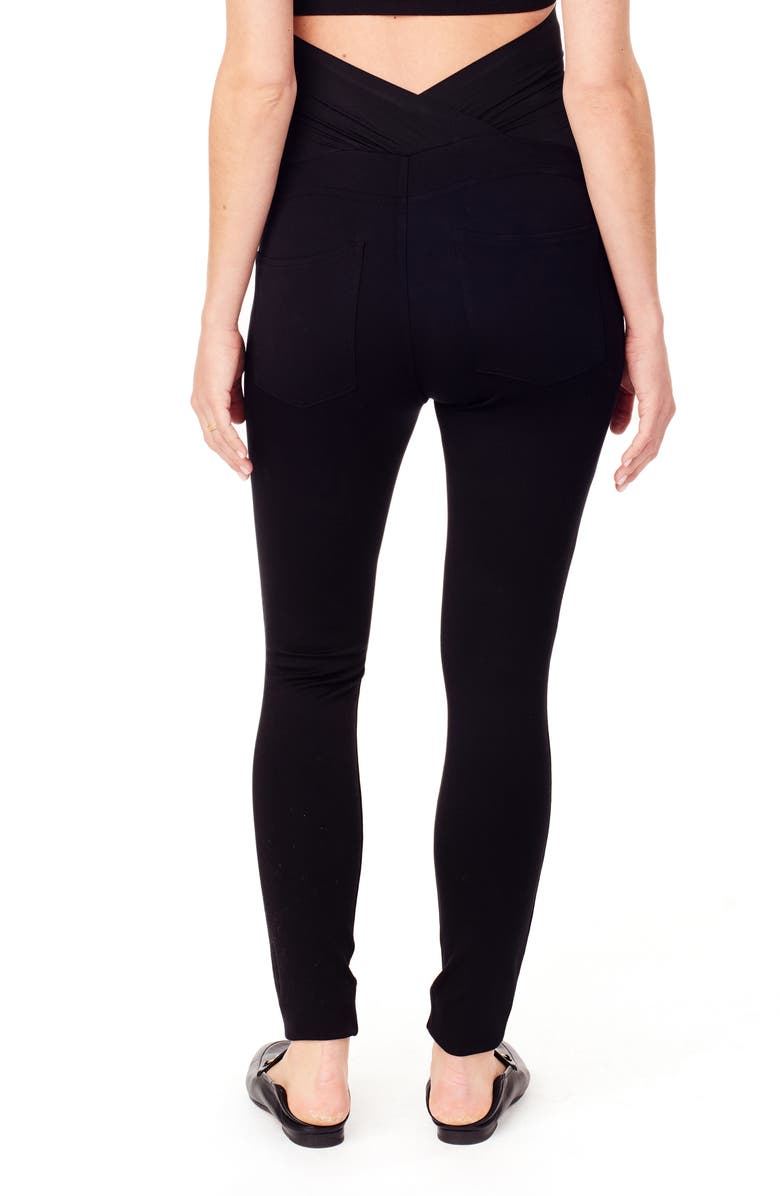 Ingrid & Isabel<sup>®</sup> Ponte Knit Skinny Maternity Ankle Leggings, Alternate, color, 
