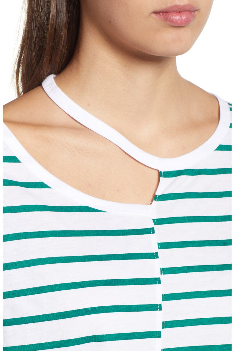 Stripe Remix Tee, Alternate, color, GREEN ULTRA TINA STRIPE