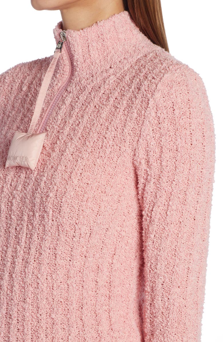 Moncler Genius x JW Anderson Bouclé Quarter Zip Pullover, Alternate, color,