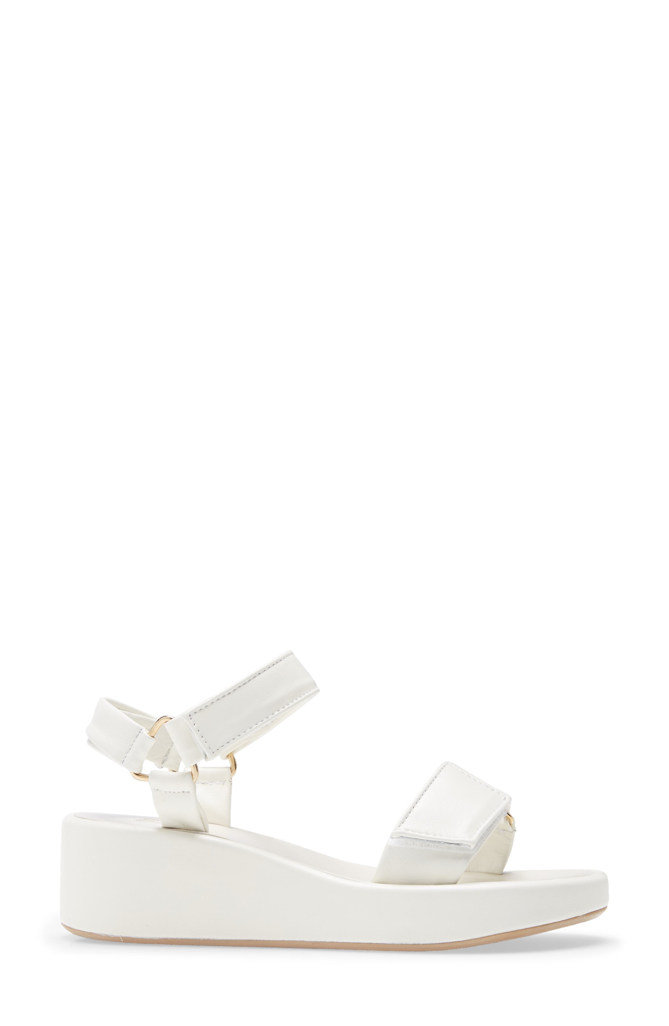 Roo Wedge Sandal, Alternate, color, WHITE