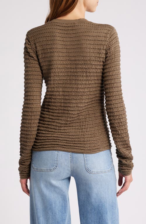 Frame Smocked Silk-blend Top In Sage