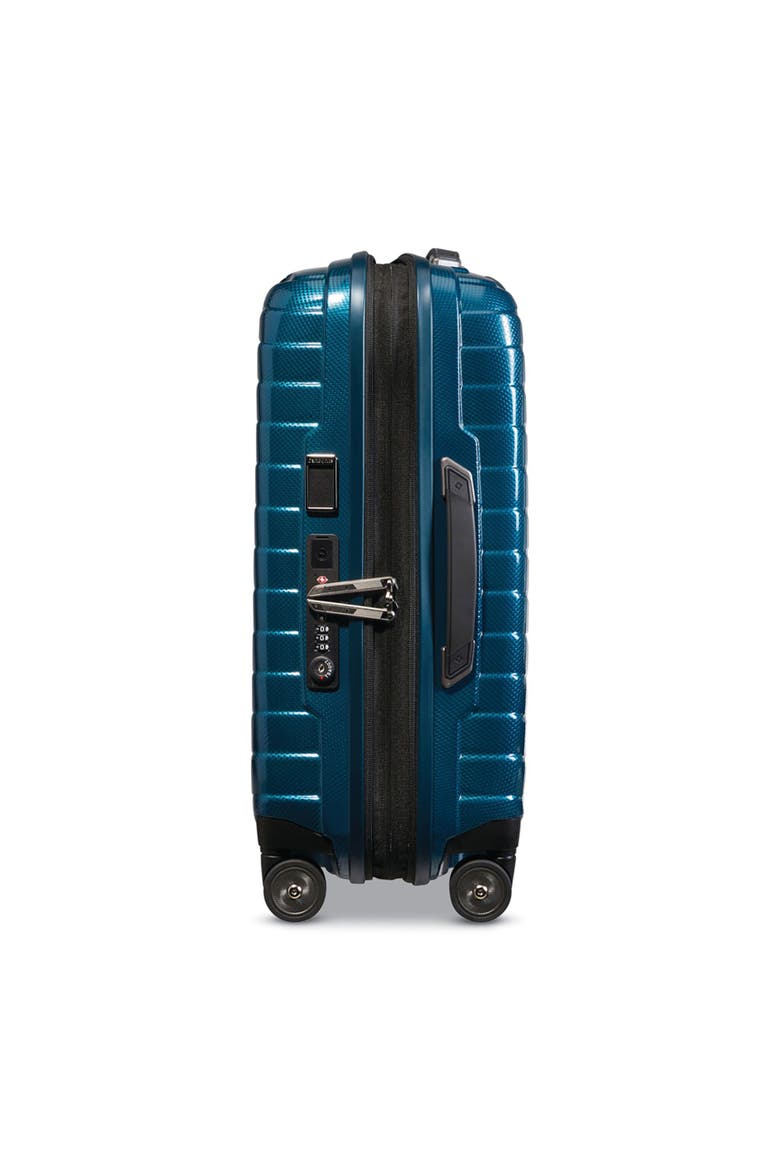 Proxis Global Hardside 22" Carry On Spinner Luggage, Alternate, color, Petrol Blue