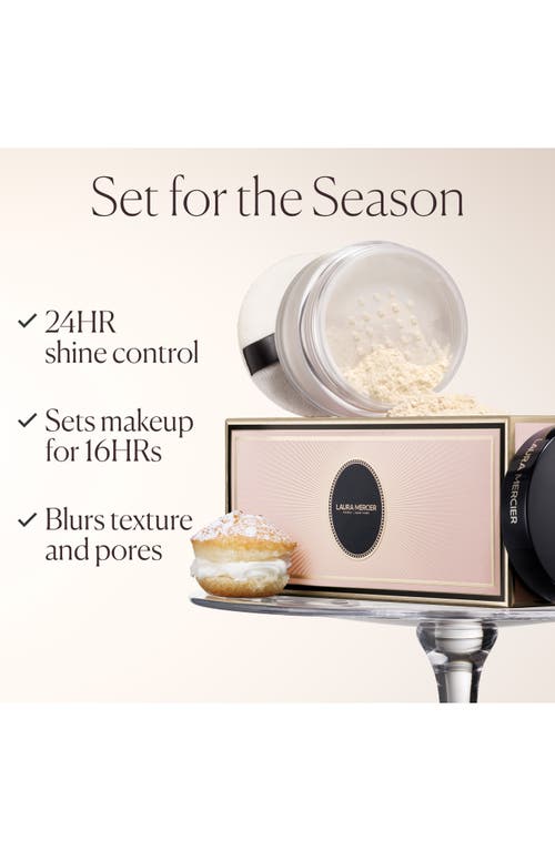 Laura Mercier Indulgent Icons Translucent Loose Powder & Velour Puff Duo Gift Set In Transparent