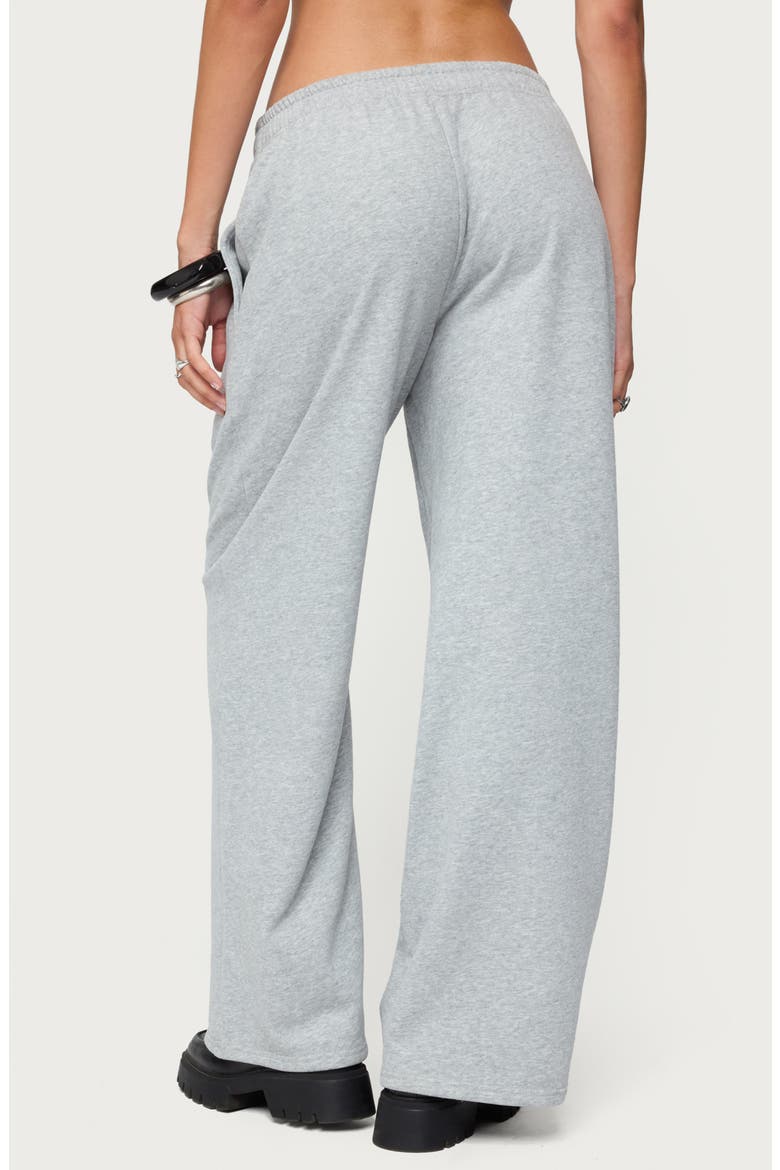 Lorelle Wide Leg Sweatpants, Alternate, color, GRAY-MELANGE