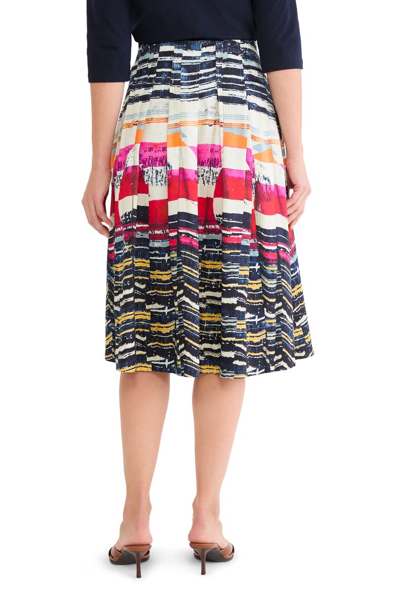Rising Sun Midi Skirt, Alternate, color, RED MULTI