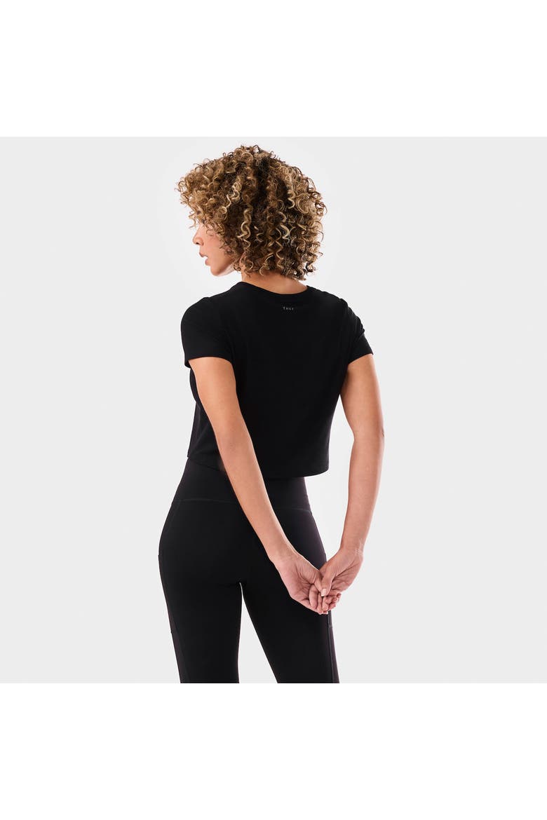 Ribbed Tee, Alternate, color, EBONY