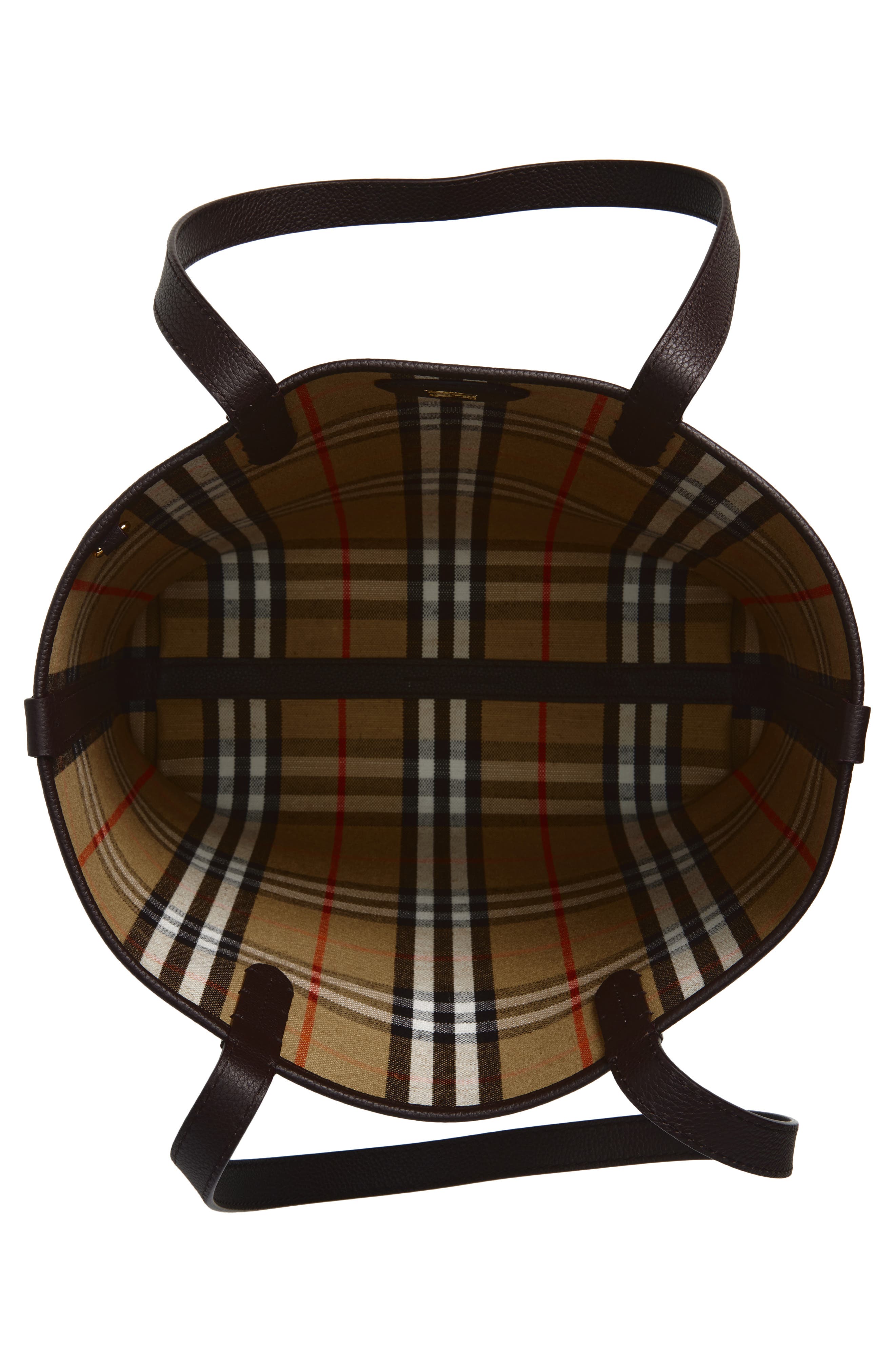 Burberry Reversible North/South Tote, Alternate, color, Sand/ Peat