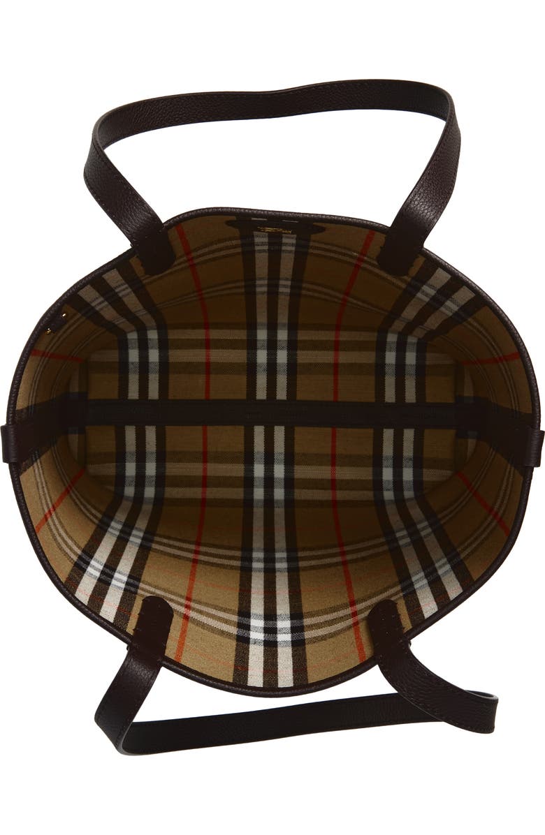 Burberry Reversible North/South Tote, Alternate, color, Sand/ Peat