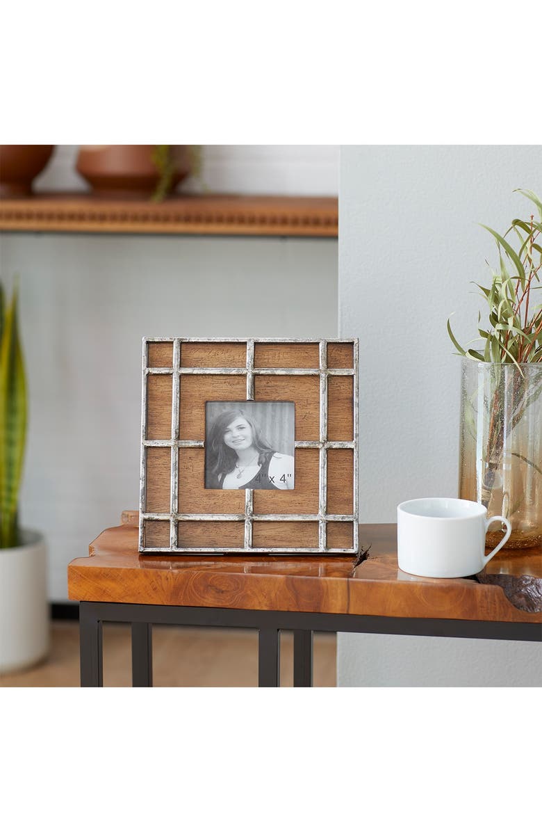 SONOMA SAGE HOME Brown Wood Industrial Photo Frame, Main, color,