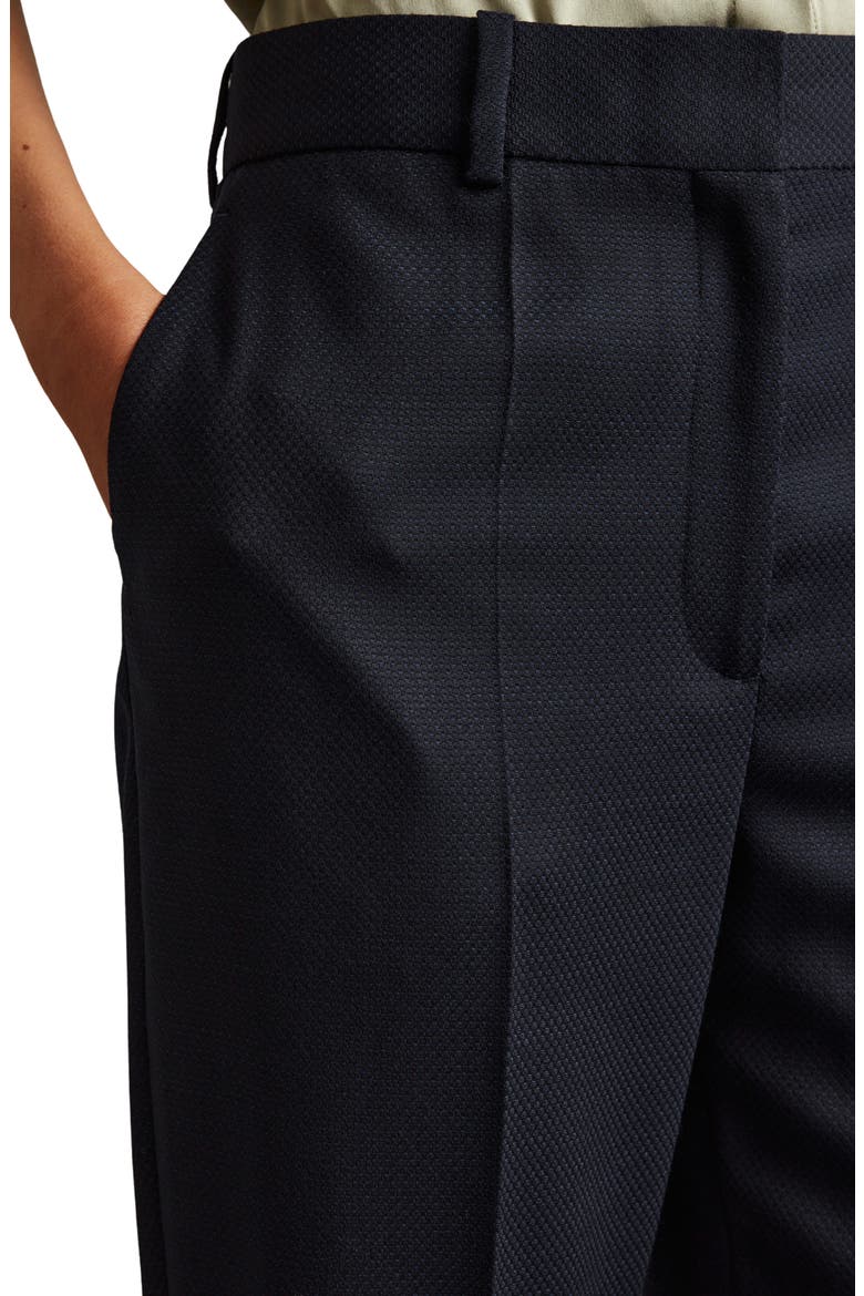 Hallie Straight Leg Wool Blend Pants, Alternate, color, NAVY