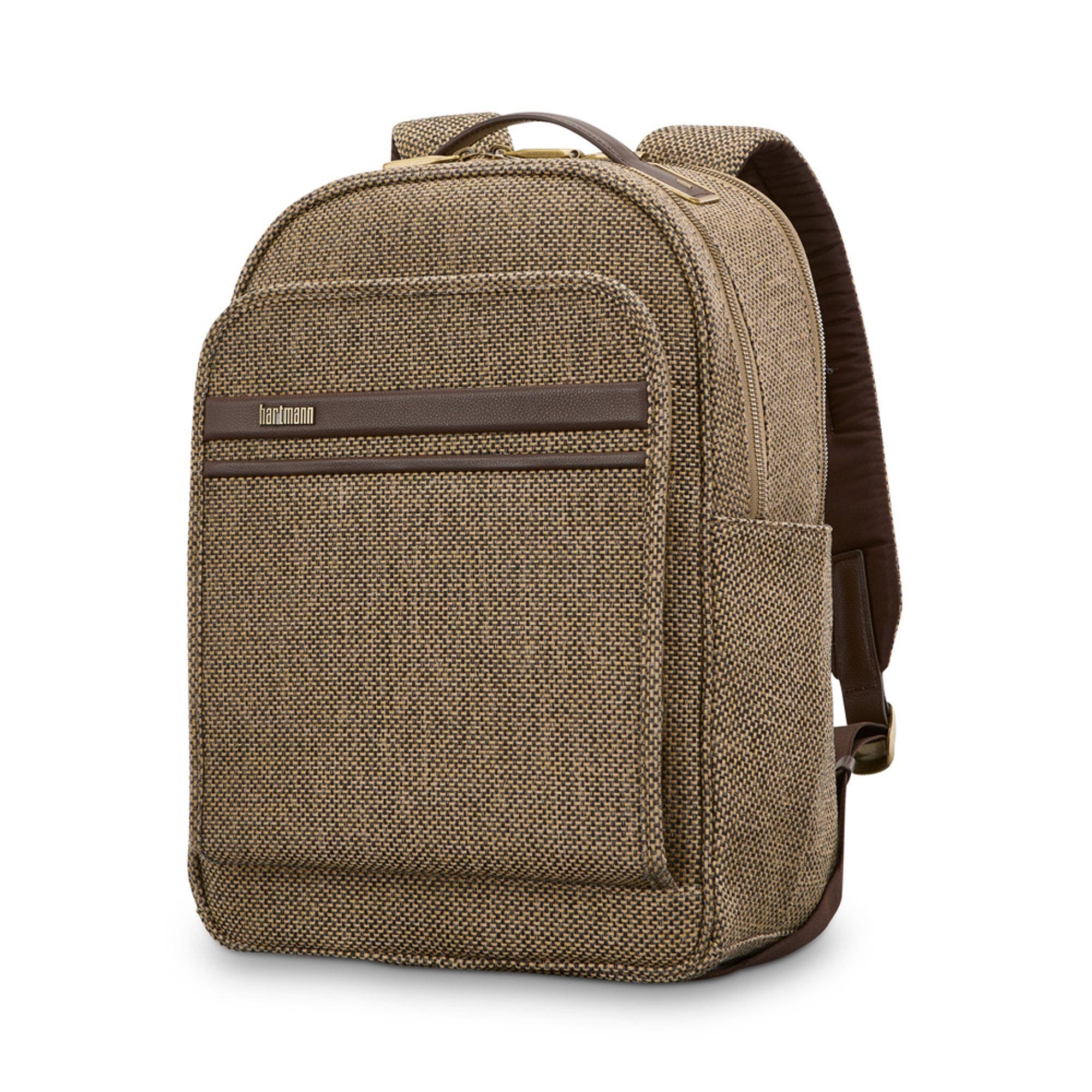 Tweed Travel Backpack, Alternate, color, Tweed/Natural Leather