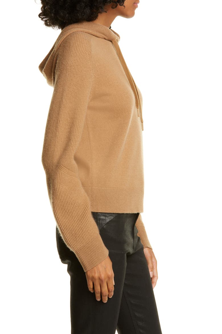 Logan Cashmere Hoodie, Alternate, color, CAMEL