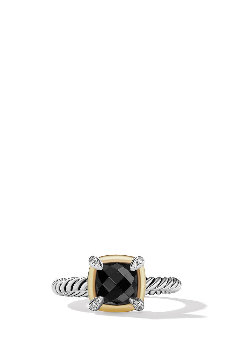 David Yurman Petite Chatelaine<sup>®</sup> Ring with Semiprecious Stone and Diamonds, Alternate, color, 