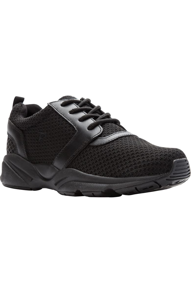 Propét Stability X Sneaker, Main, color, Black Fabric