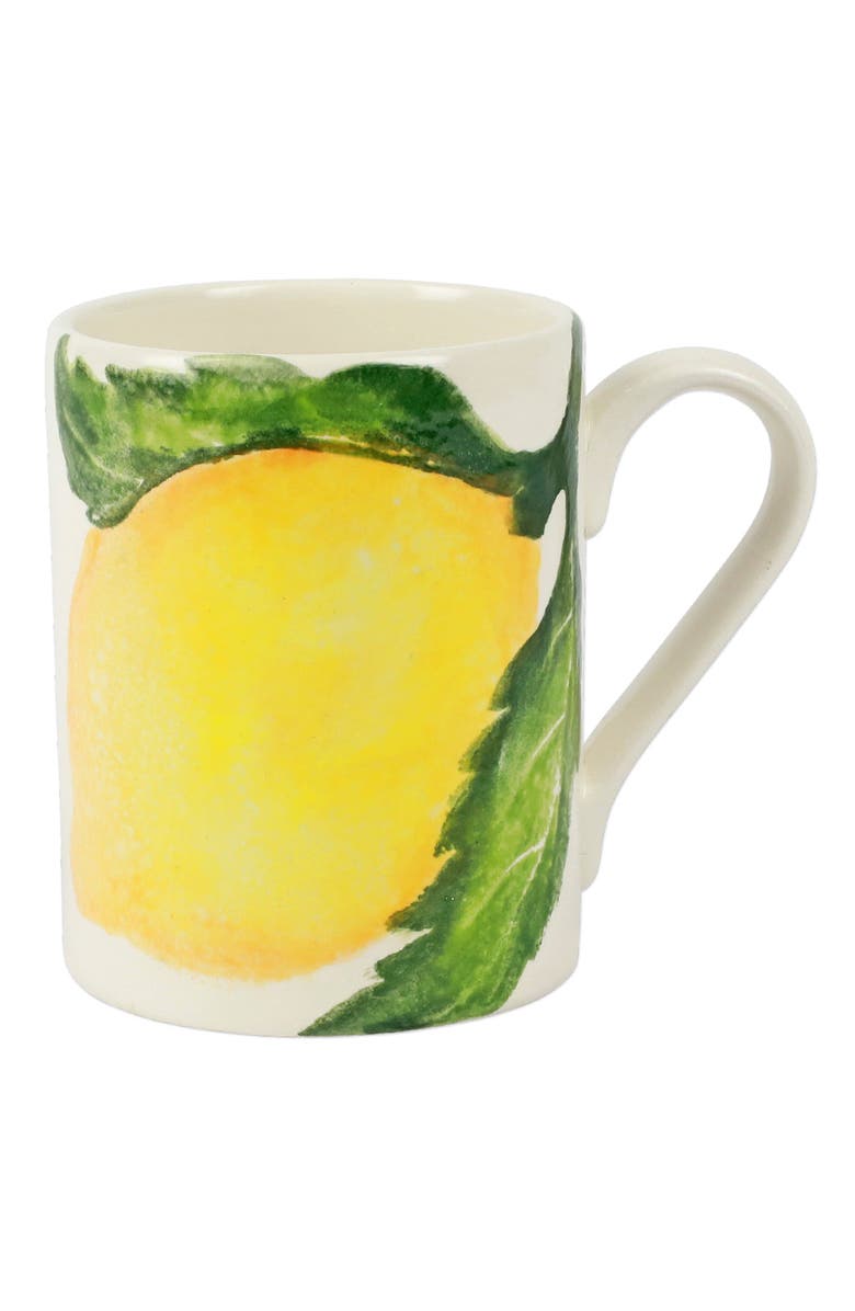 VIETRI Limoni Mug, Main, color, Yellow