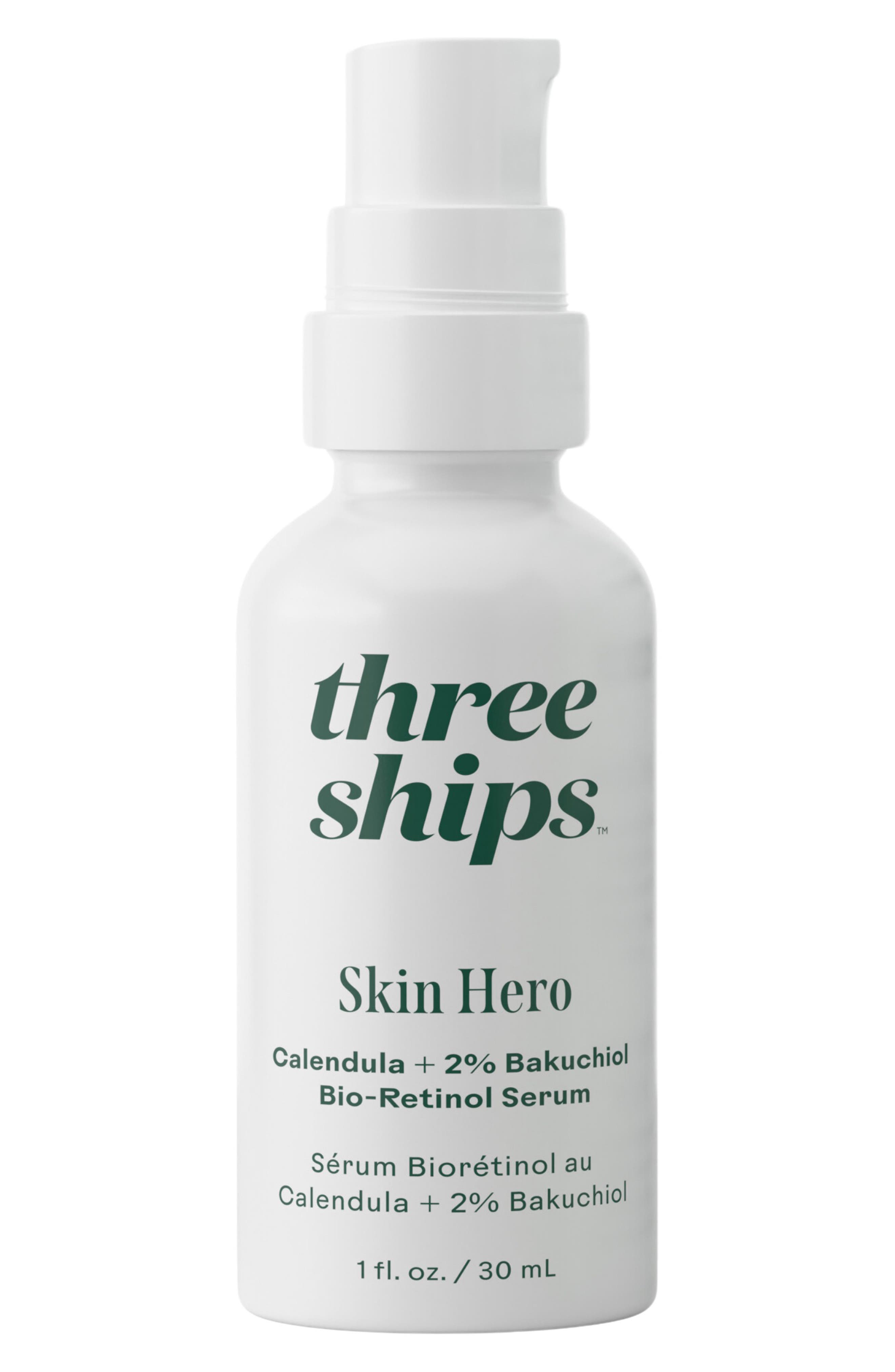 Three Ships SkinHero™ Calendula + 2% Bakuchiol Bio-Retinol Serum 