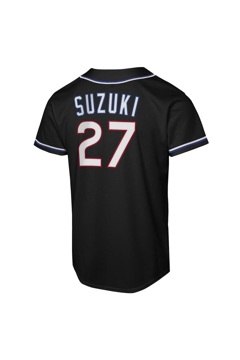 Youth Nike Seiya Suzuki Black Chicago Cubs Fashion Replica Player Jersey, Alternate, color, Black