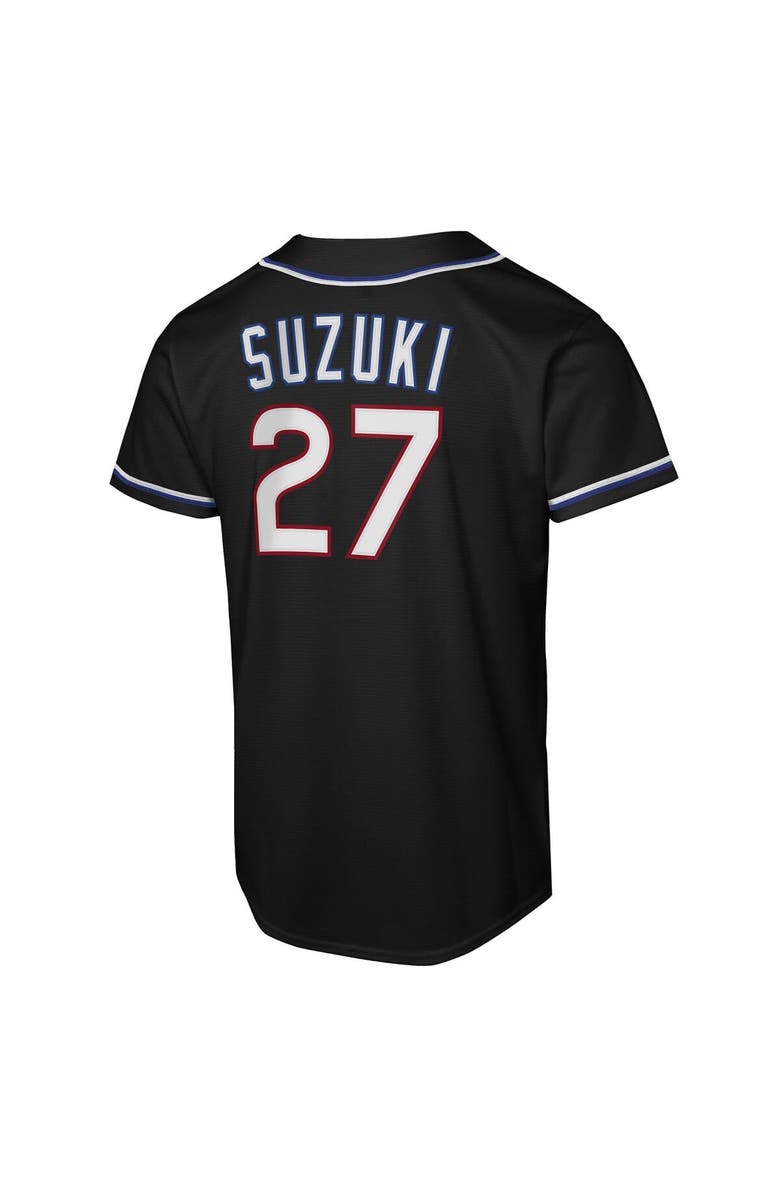 Nike Youth Nike Seiya Suzuki Black Chicago Cubs Fashion Replica Player Jersey, Alternate, color, Black
