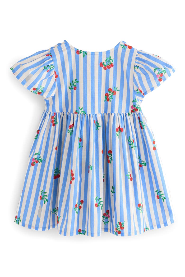 Kids' Fruit Stripe Cotton Party Dress, Alternate, color, BLUE