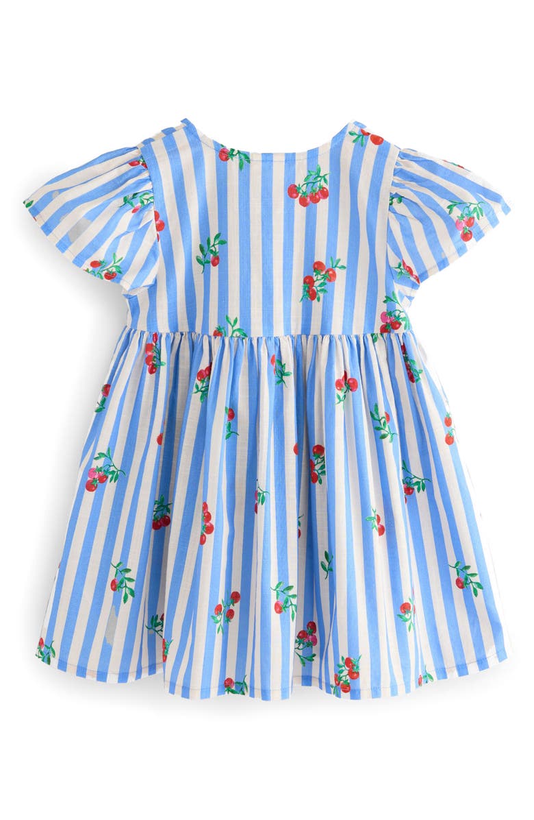 NEXT Kids' Fruit Stripe Cotton Party Dress, Alternate, color, 