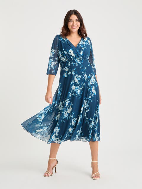 Helena Floral Midi Dress