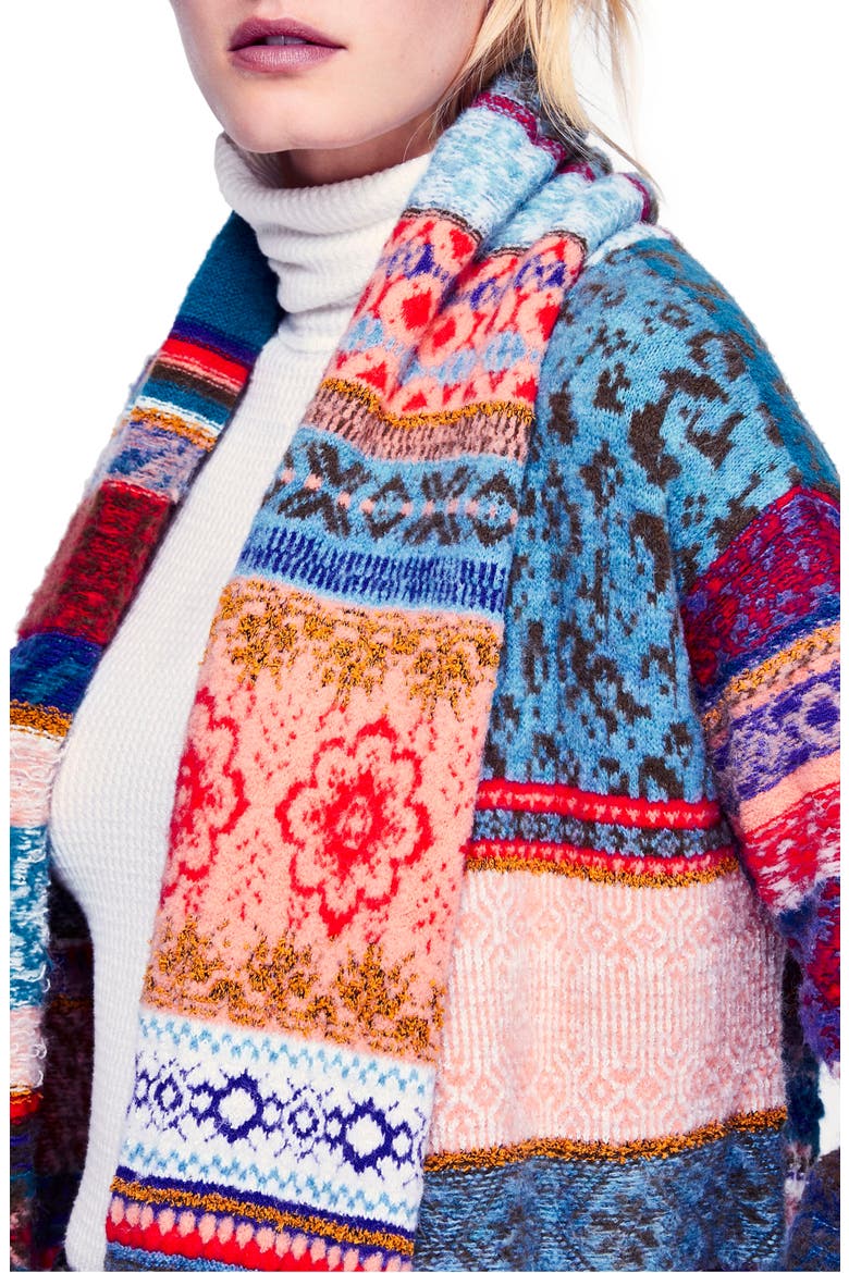 Fantasia Fair Isle Cardigan, Alternate, color, ASSORT