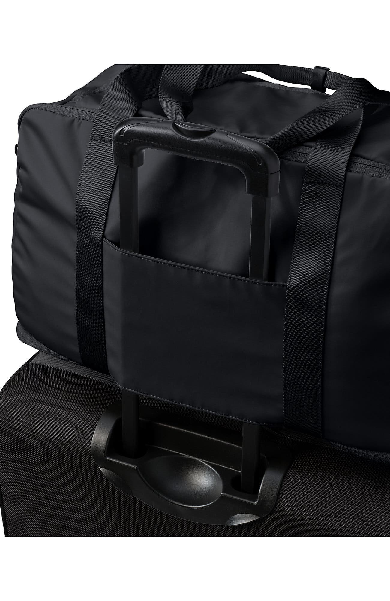 Lands' End Travel Carry On Luggage Duffle Bag, Alternate, color, Black