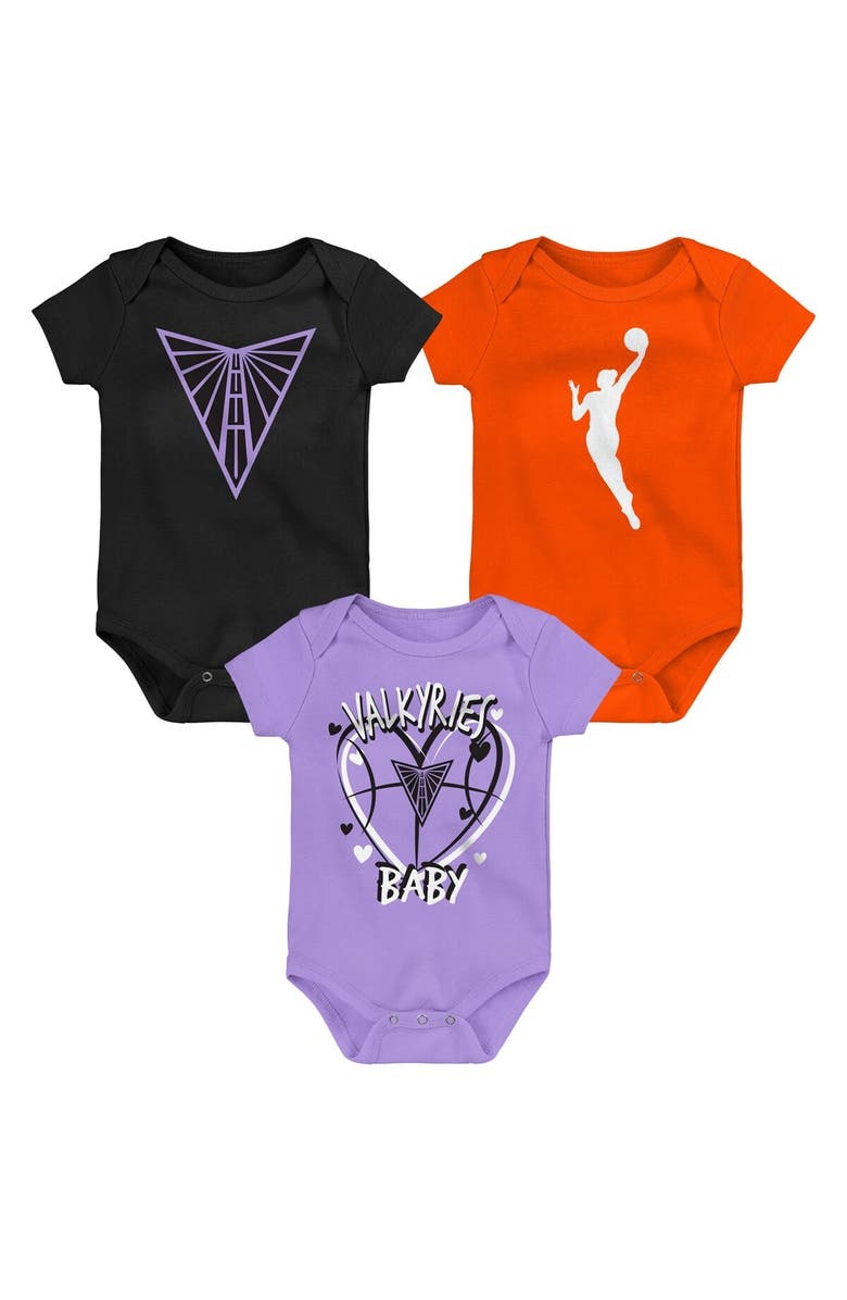 Outerstuff Infant Outerstuff  Golden State Valkyries Slide Home 3-Piece Creeper Set, Main, color, 