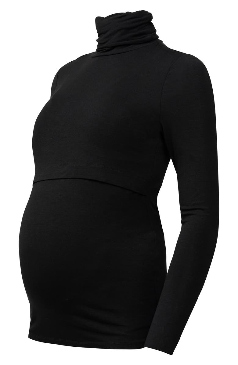 Seraphine Turtleneck Maternity/Nursing Top, Alternate, color, 