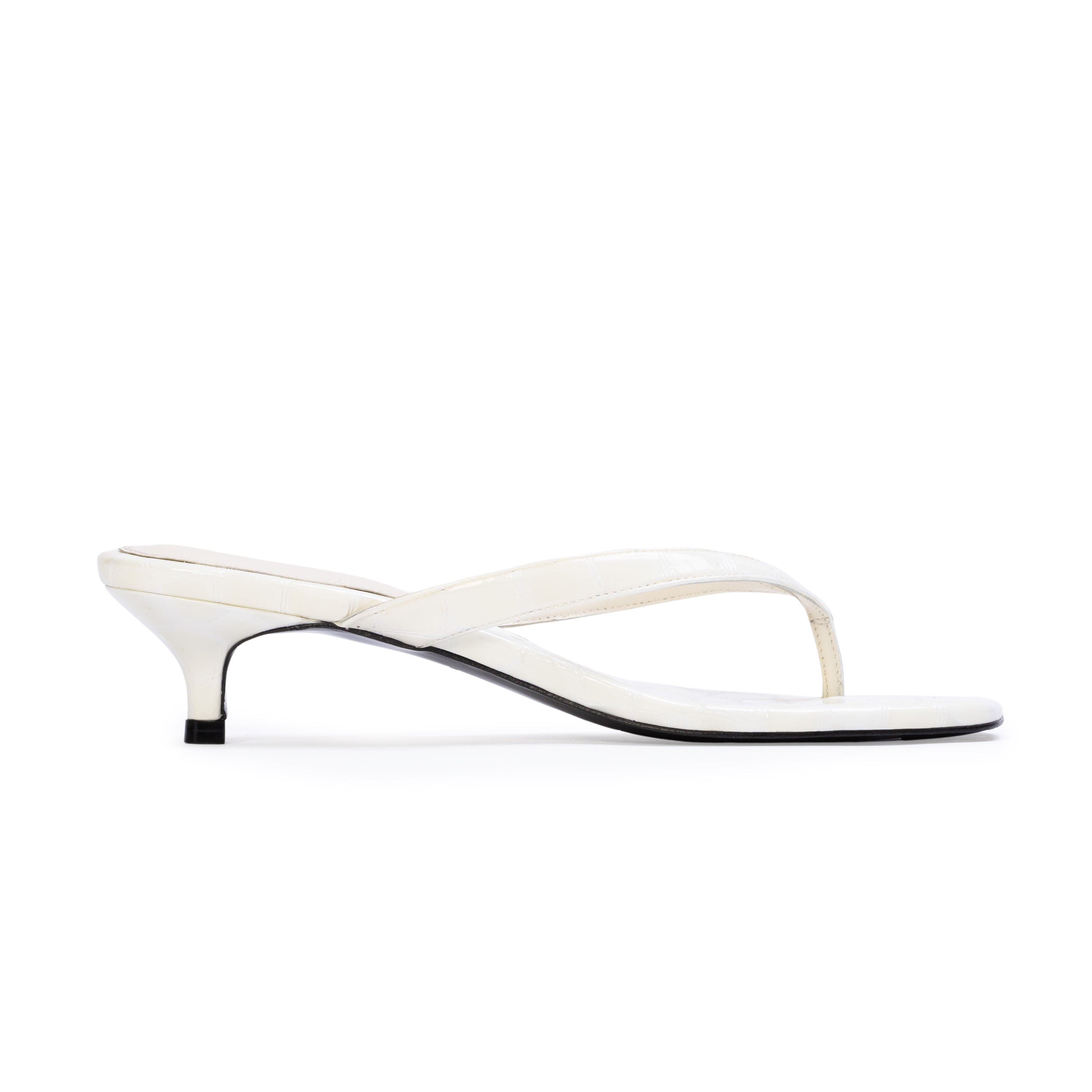 Kendal 35 Croc Sandal, Main, color, Coconut Croc Patent Leather