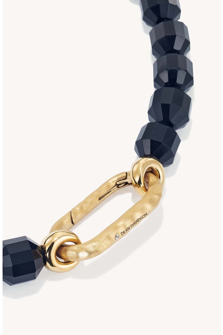 Vela Beaded Necklace, Alternate, color, BLACK OBSIDIAN/ GOLD