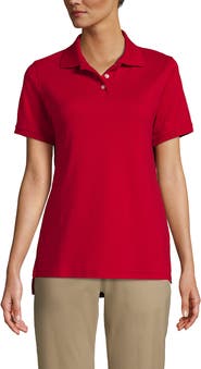 Lands' End School Uniform  Short Sleeve Interlock Polo Shirt