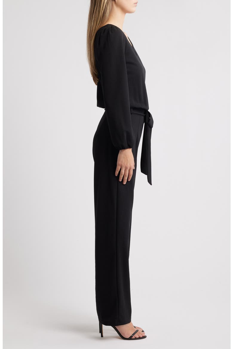 Aileen Long Sleeve Jumpsuit, Alternate, color, BLACK
