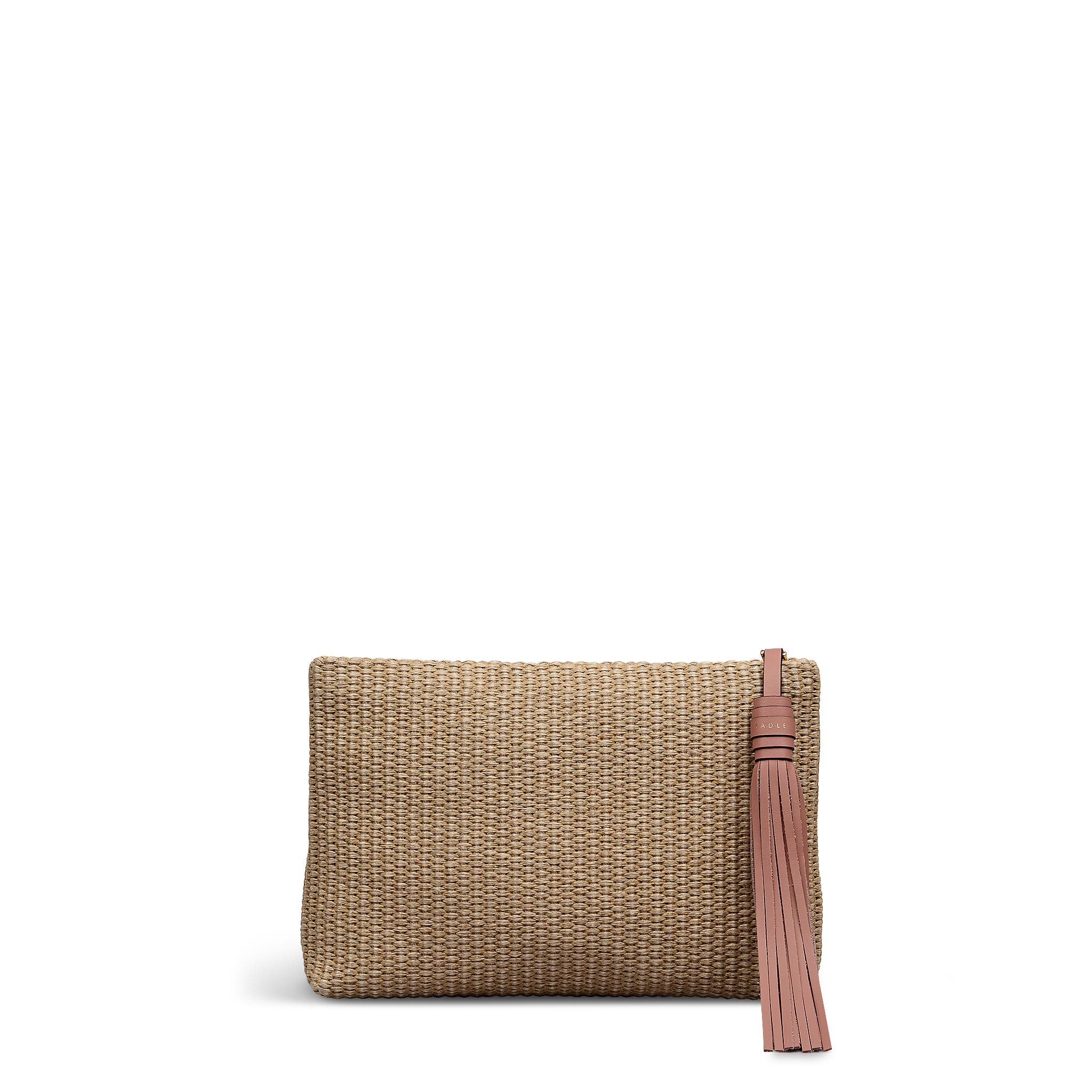 Radley Picton Place - Raffia Medium Ziptop Woven Pouch, Alternate, color, Natural
