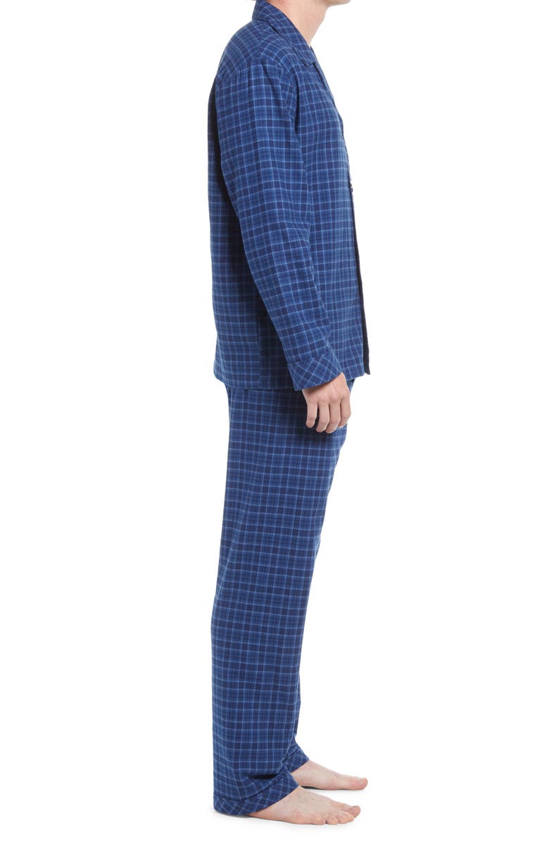 Majestic International Flannel Pajamas, Alternate, color, True Blue