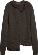 Meruert Tolegen Asymmetric Hand Knit Baby Alpaca Cardigan