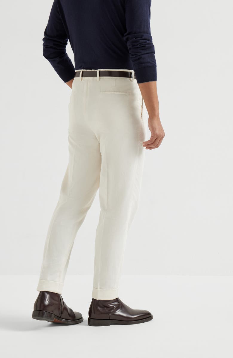 Brunello Cucinelli Corduroy trousers, Alternate, color, Off-White