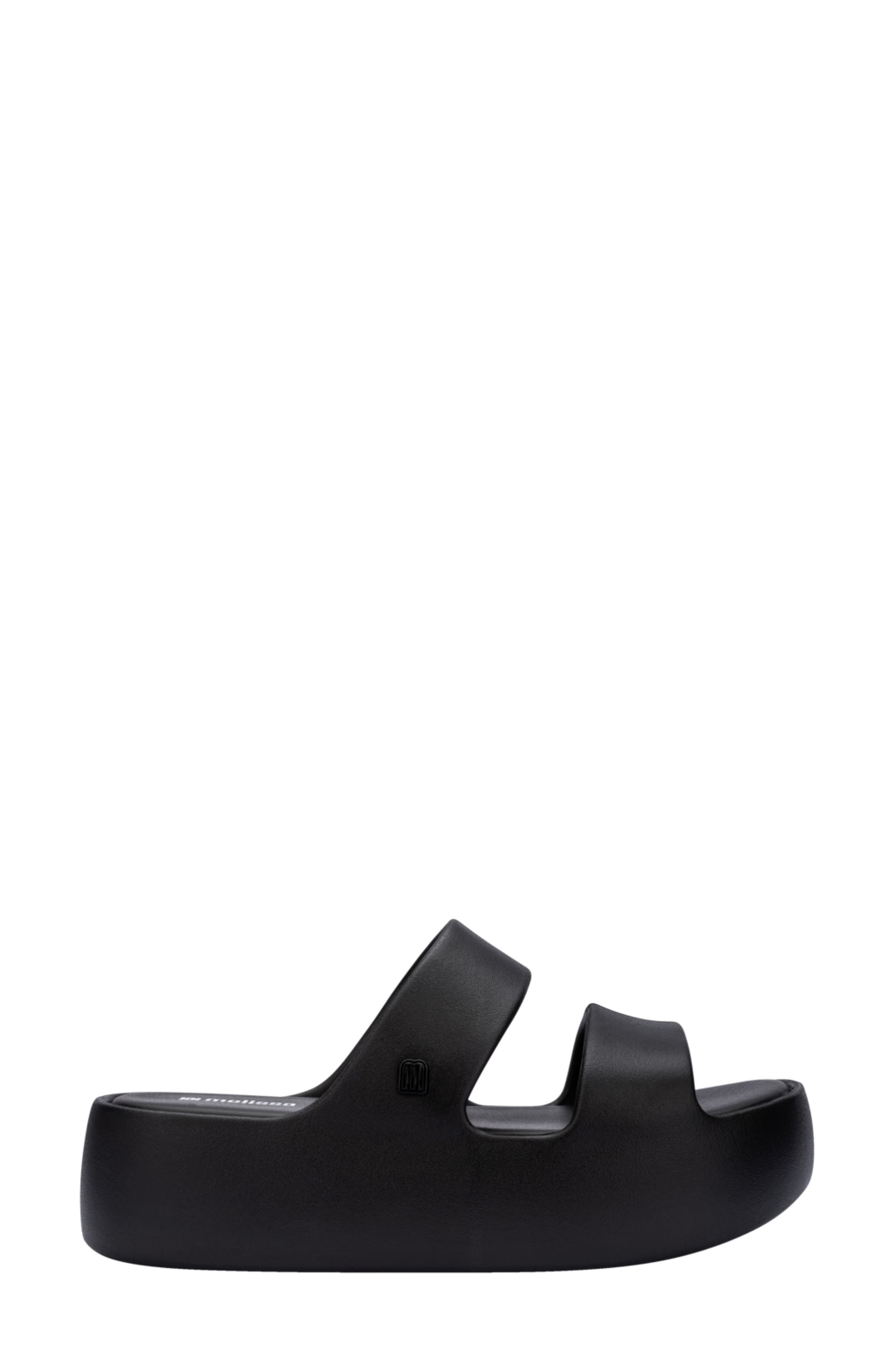 Melissa Free Line Platform Slide Sandal, Alternate, color, Black