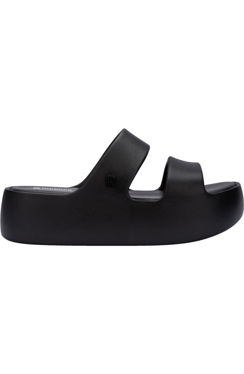 Melissa Free Line Platform Slide Sandal, Alternate, color, Black